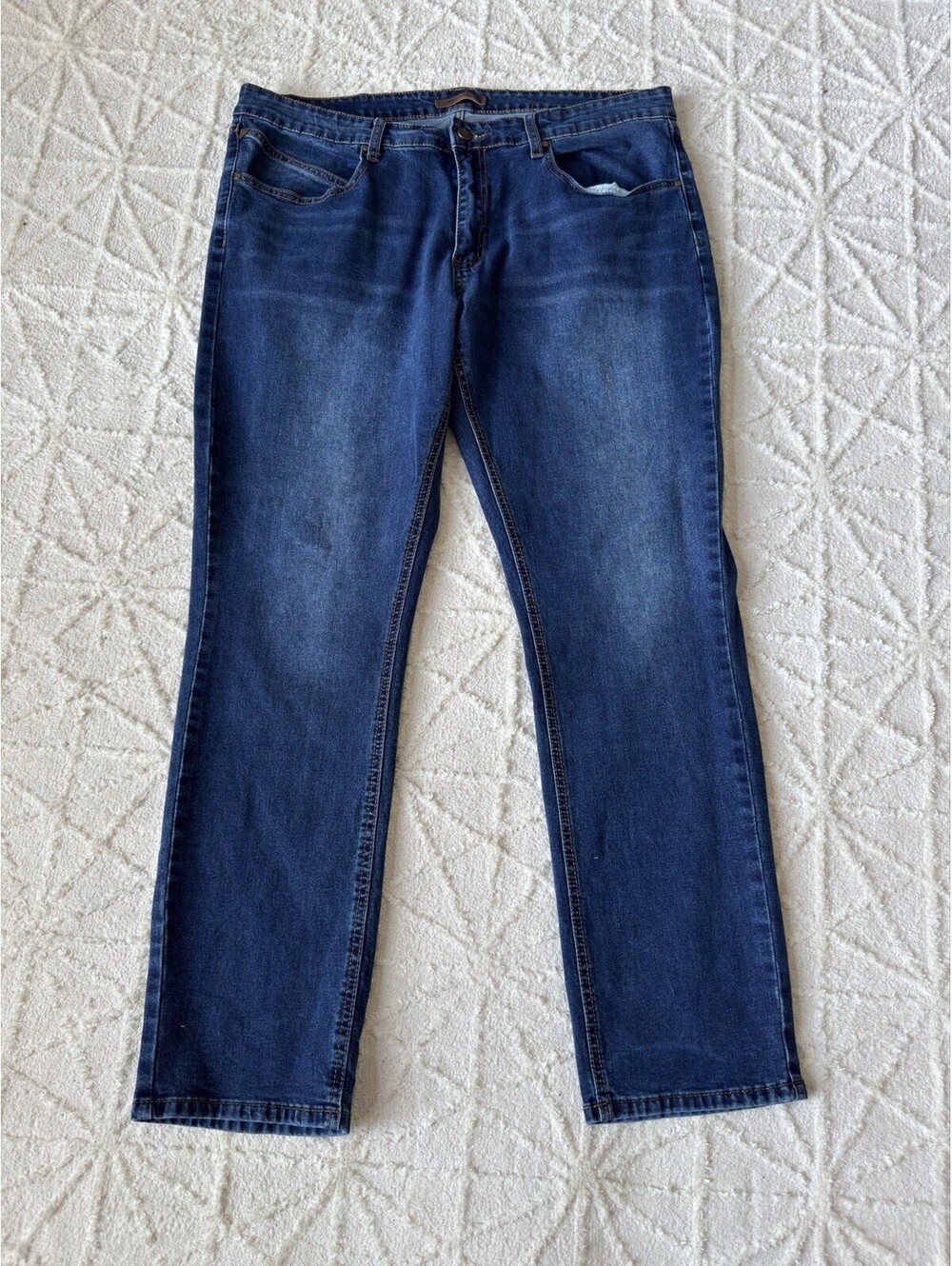 French Connection FC Skinny Jeans W38 L32 Blue Stretch Denim Men’s Dark Wash